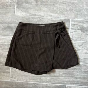 Pull&Bear Brown Mini Skort Skirt Small S